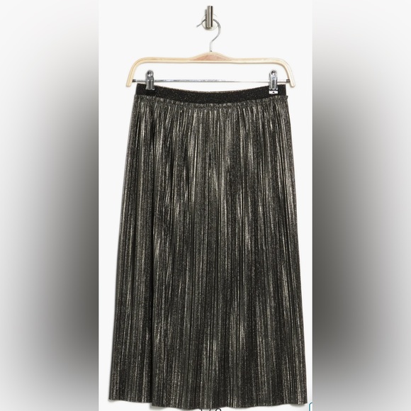 St John Foil Pleated Jersey Skirt - Picture 3 of 4